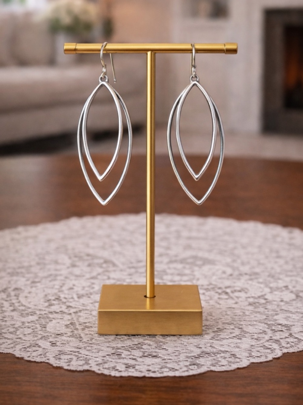 Stunning Israel Silver 925 Earrings